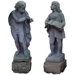 English Carved Stone Figures of Music and Song
