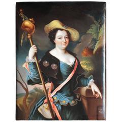 Painting in Ceramics from Paris, 19th Century Antique Painting in Ceramics from Paris, 19th Century