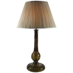 English Cut Crystal Oak Leaf Patterned Lamp 10