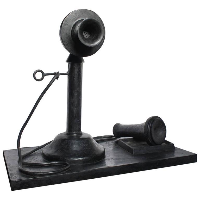 1970s over Sized Pop Art Telephone Sculpture by Iris Adler For Sale at