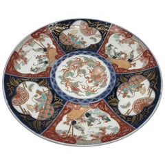 19th Century Imari Polychrome Charger Plate