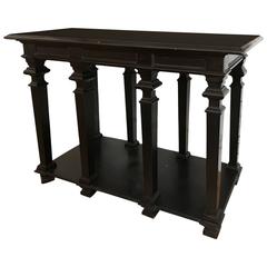 Ebonsied Side Table in Louis XIII Style 