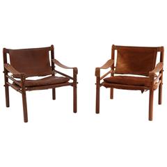 Pair of Arne Norell Sirocco Safari Chairs