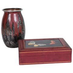 Pietra Dura Box and WMF Vase 12