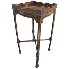 Antique Mahogany Chippendale Style Kettle Stand
