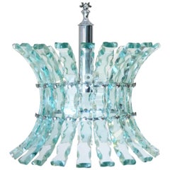 Italian Chandelier in the Style of Fontana Arte