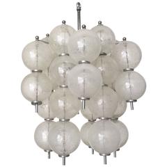 Italian Vintage Murano Glass Chandelier by Seguso 5