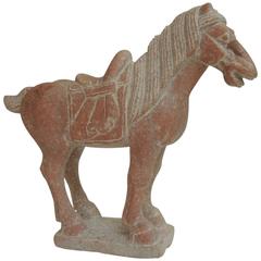 Large Vintage Asian Hand-Carved Horse Marble Sculpture 8