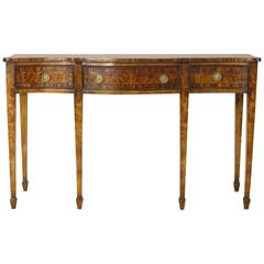 Geo. III Style Serpentine Console Table