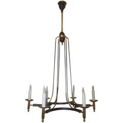 Italian Modernist Six-Arm Chandelier 10