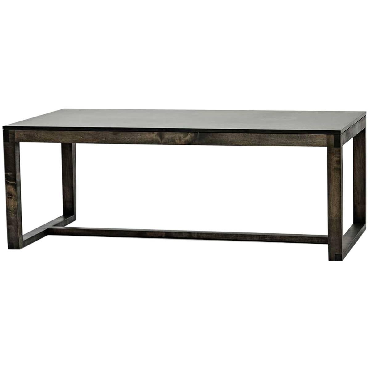 Nick Coffee Table by Dane Co. - Solid Wood, Recycled Paper Top, Customizable For Sale