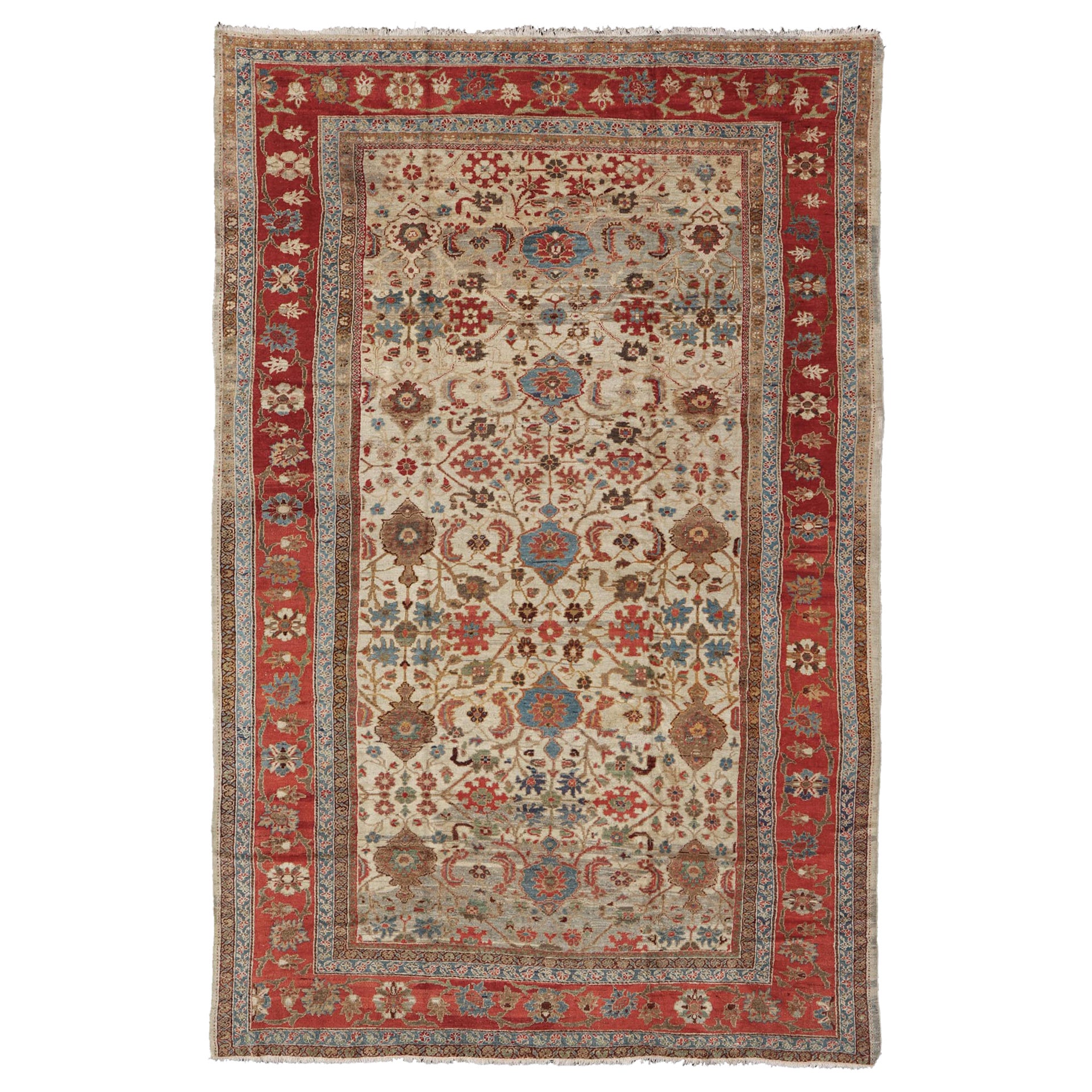 Remarkable Antique Persian Ziegler Sultanabad Carpet  For Sale