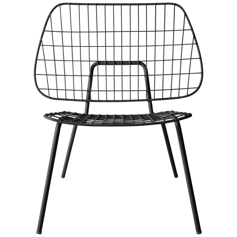 Pair of Studio WM String wire chairs, new