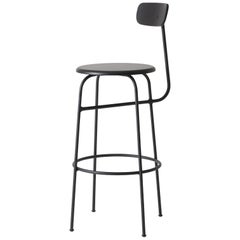 Bar Chair by Afteroom, Black Steel Frame with Painted Wood Seat