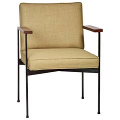 Mid-Century Modern Armchair by Pacific Iron Attributed to Milo Baughman