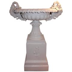 Garden Urn, Tall Victorian Cast Iron