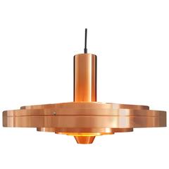 Sophus Frandsen Copper Fibonacci Pendant Light for Fog & Mørup, Denmark, 1963