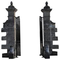 Antique Gate and Gate Posts