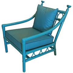Willow & Reed Bamboo and Leather Armchair 3