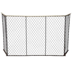 Folding Brass Rail Screen 11