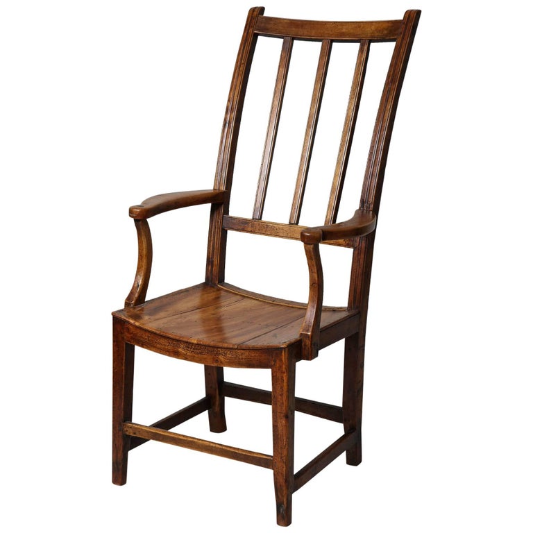 East Anglian Fruitwood Armchair For Sale at 1stDibs