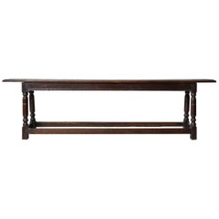 Antique 17th Century English Long Bench