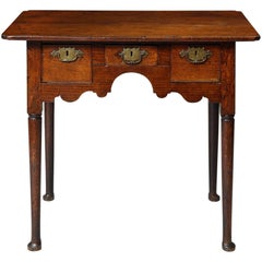 Antique Striking Queen Anne Three-Drawer Table
