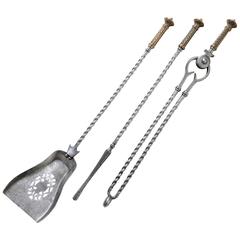 Fine Set of Georgian Firetools 9