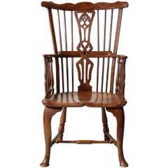 Antique Exceptional 18th Century Windsor Armchair