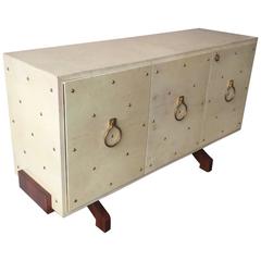 Wonderful and Rare Aldo Tura Parchment Sideboard