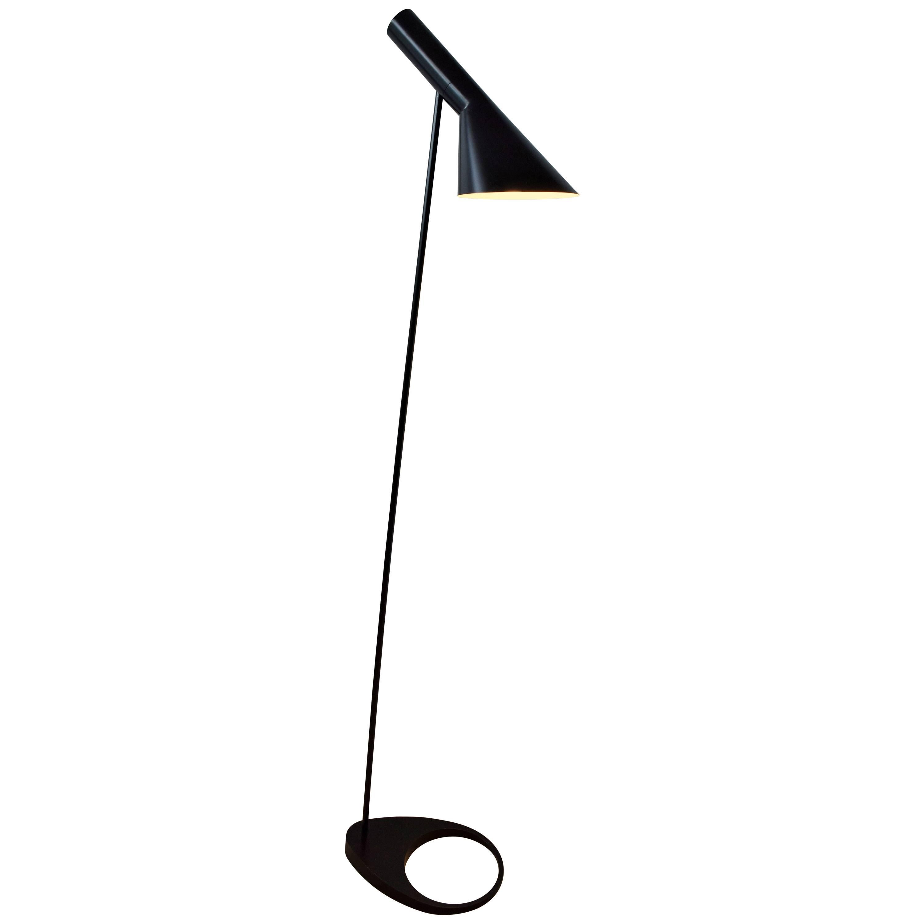 Arne Jacobsen Floor Lamp Black For Sale