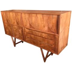 Kurt Ostervig Danish Teak Oversized Credenza Sideboard