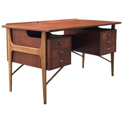 Svend Madsen Danish Teak Management Office Desk 10