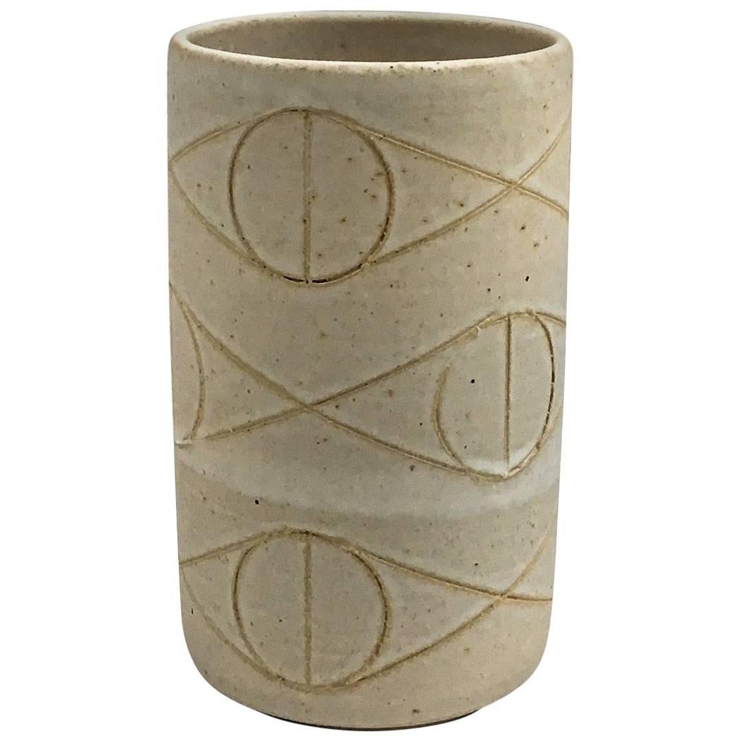 White Felix TOTEM Vase by Matthew Ward Studio For Sale