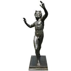 Grand Tour Bronze of 'the Dancing Faun' from Pompeii