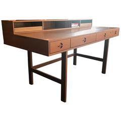 Jens Quistgaard Teak Flip-Top Desk for Peter Lovig