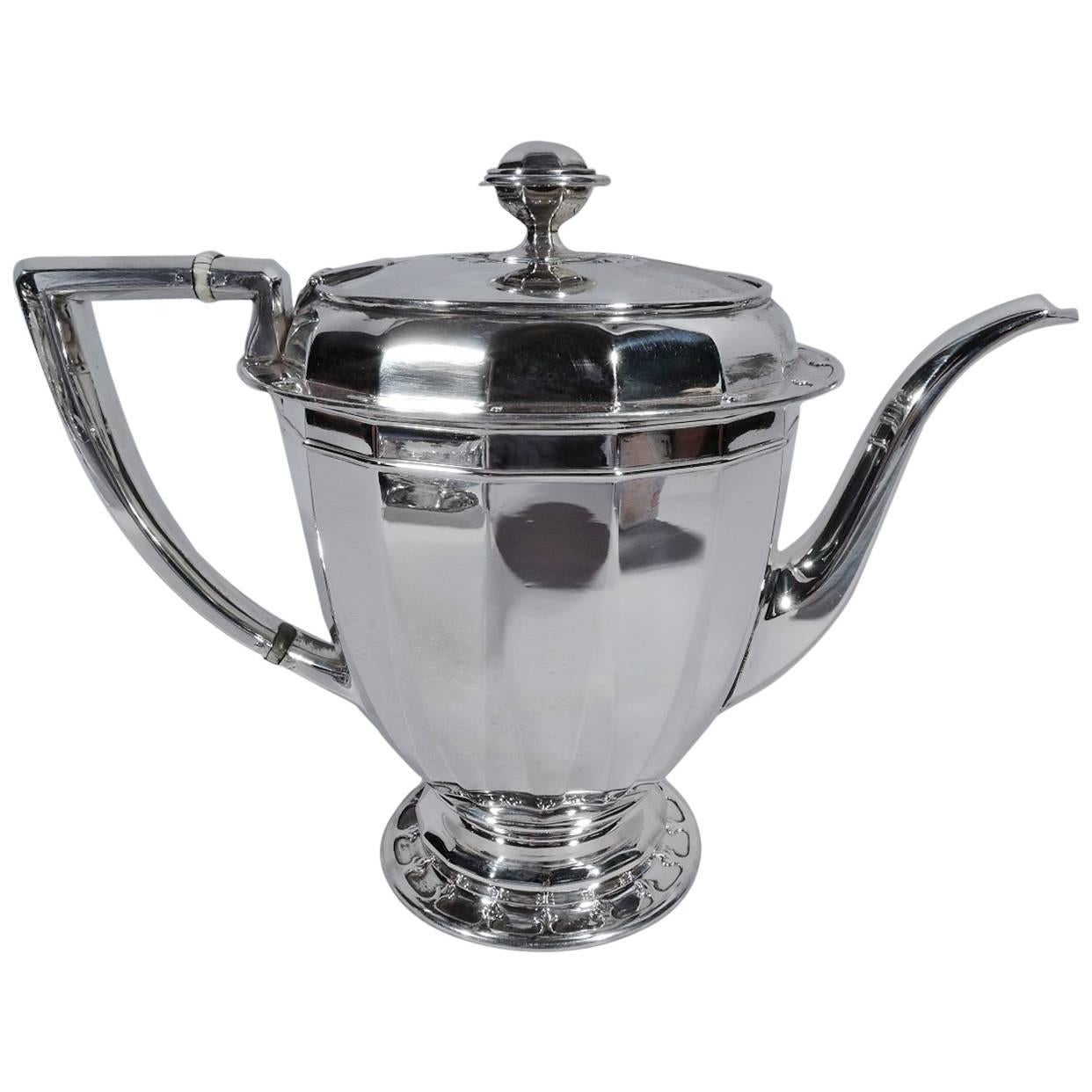 Antique Tiffany St Dunstan Sterling Silver Coffeepot