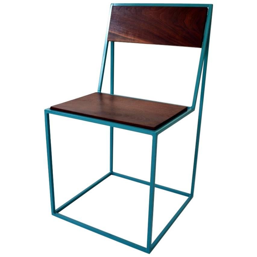Archetype Chair, Side Chair, Contemporary Modern, Steel and Wood For Sale