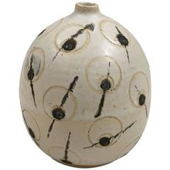 Vintage Feathered Pattern Vase by Matthew Ward Studio