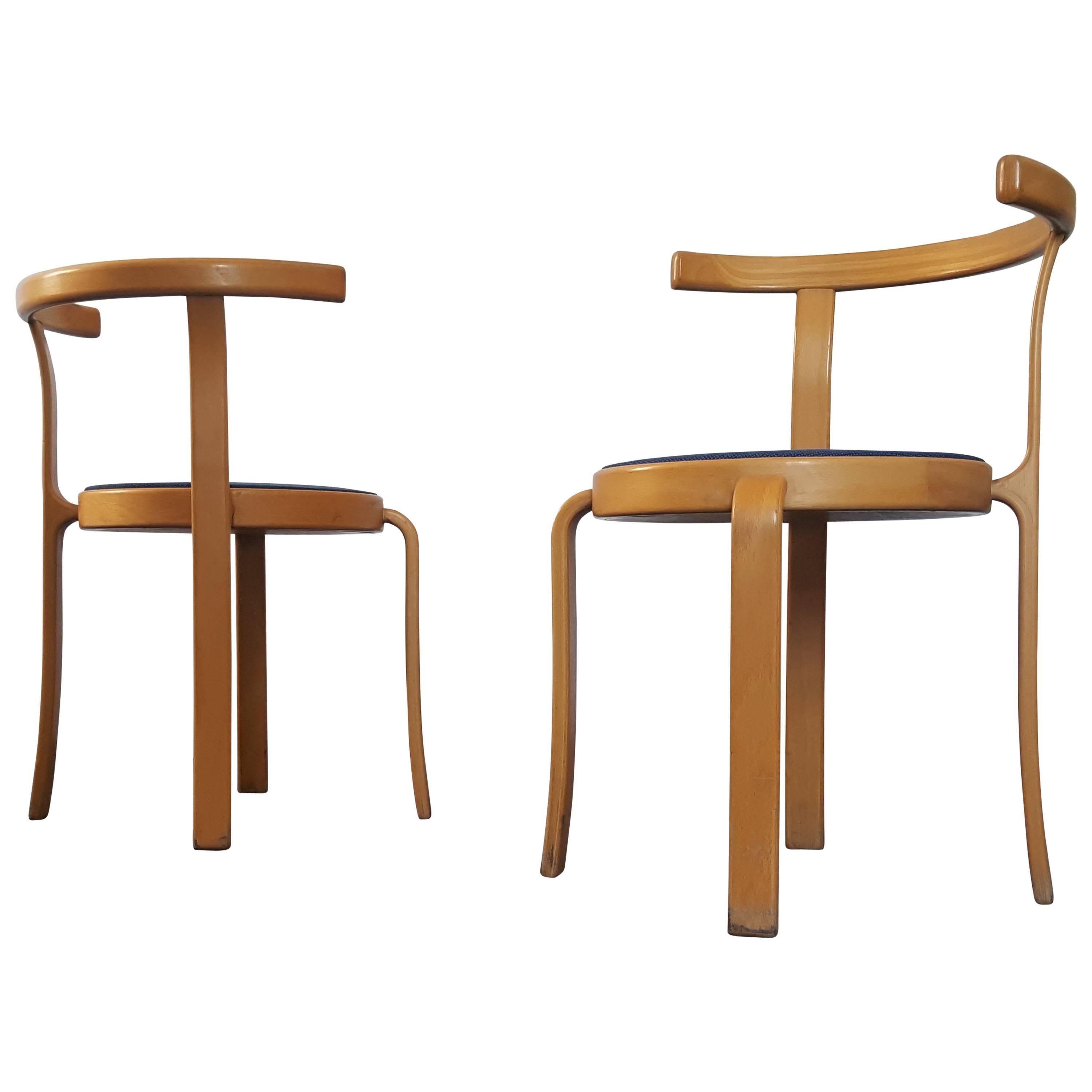 Pair of Danish Stackable Magnus Olesen 8000 Series Chairs