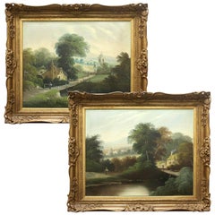 Pair of 19th Century English Landscape Paintings