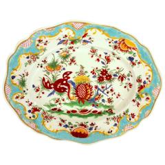 Antique English Chamberlain's Worcester Kakiemon "Jabberwocky" Patt. Platter