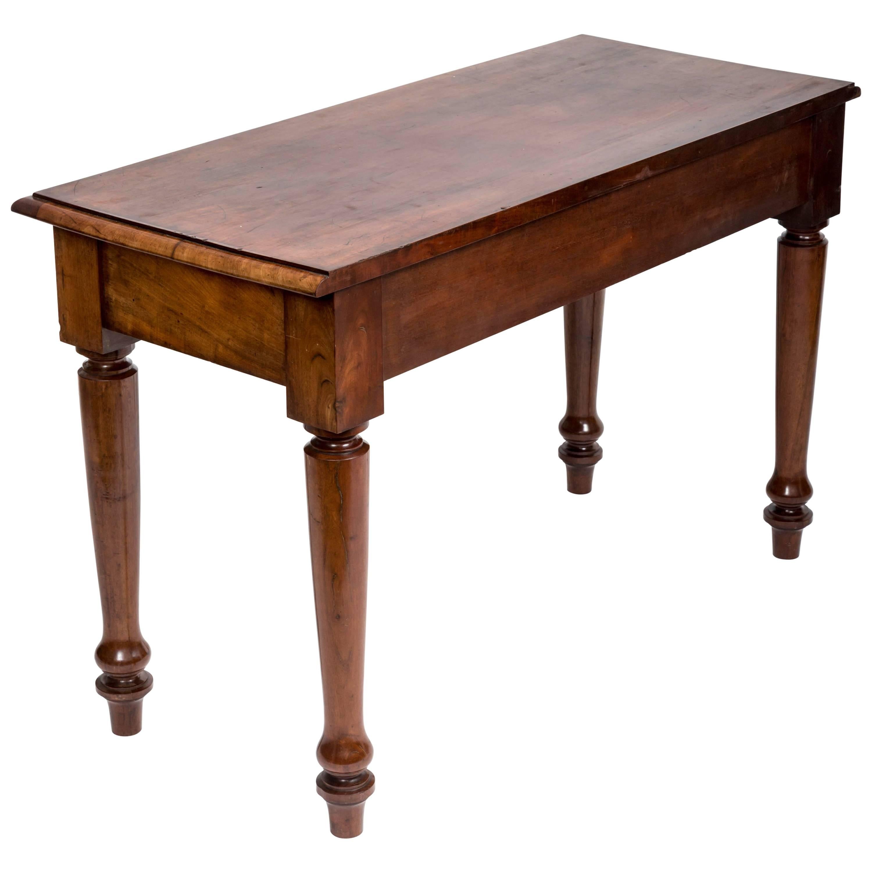 19th Century English Mahogany Serving Table For Sale