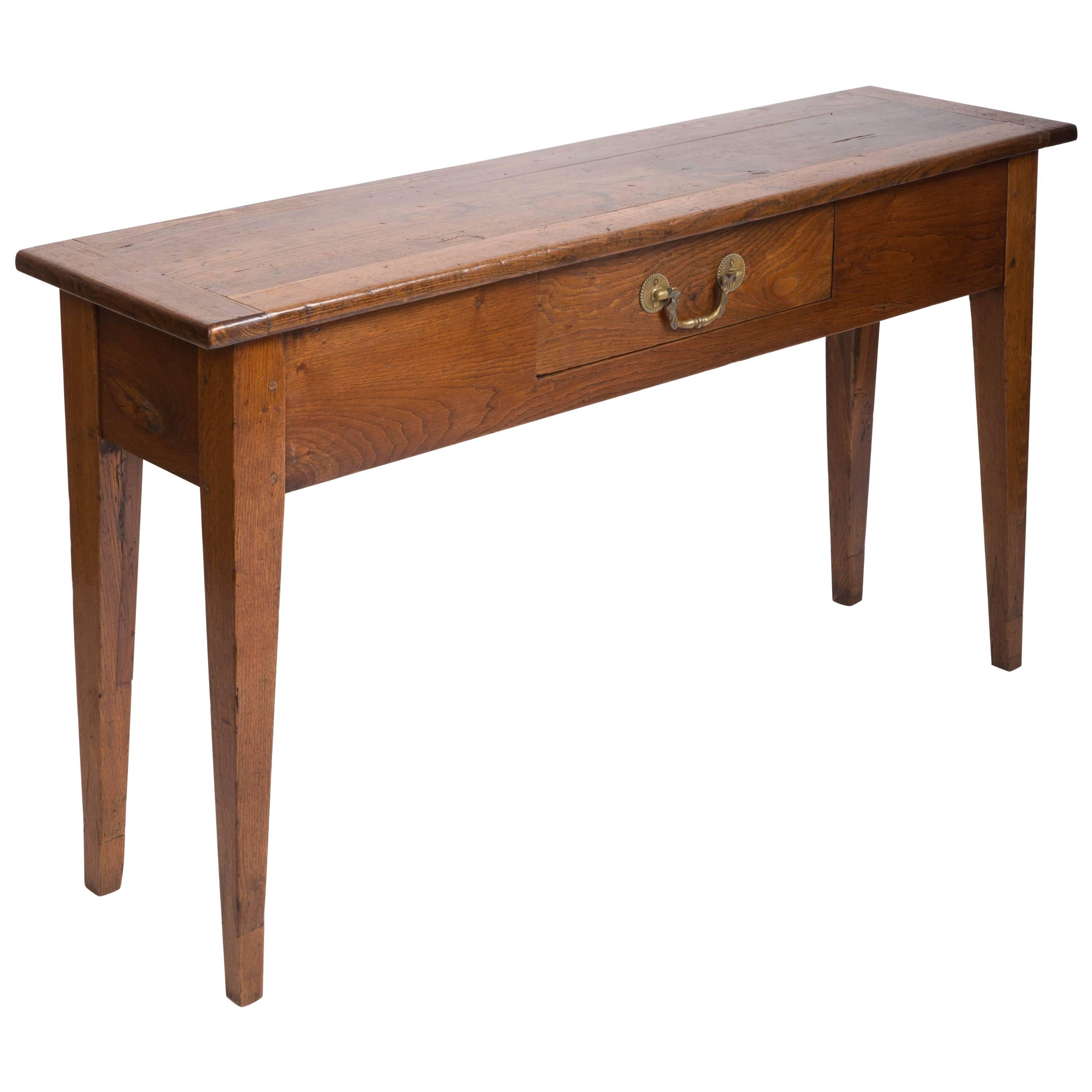 19th Century Chestnut and Oak Server, France, circa 1860 For Sale