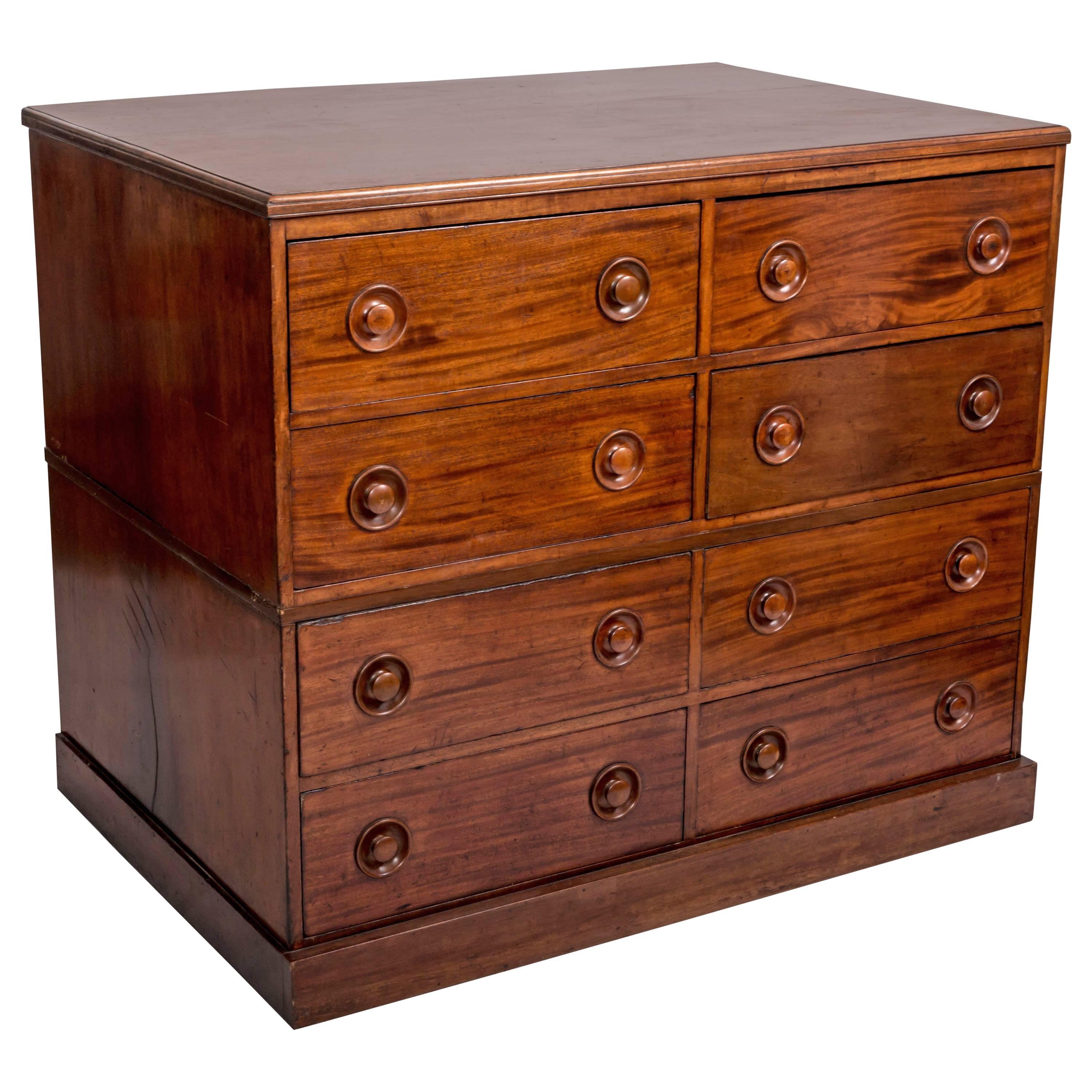 19th Century Mahogany Chest of Drawers, England, circa 1860 For Sale
