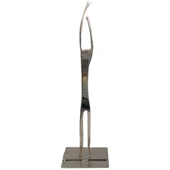 Mid-Century Modern Jack Schuyler Polished Steel Abstract Figurative Sculpture 10