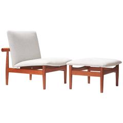 Finn Juhl Model 137 Japan Chair and Ottoman, circa 1953