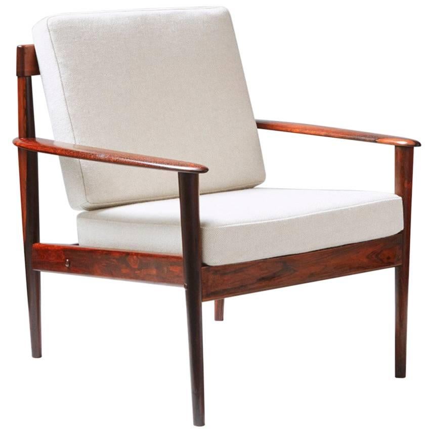 Grete Jalk PJ-156 Rosewood Lounge Chair, circa 1953