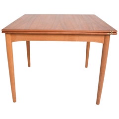 Danish Modern Teak Folding Dining Table