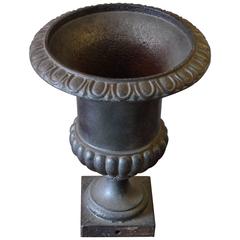 French 19th Century Cast Iron Urn